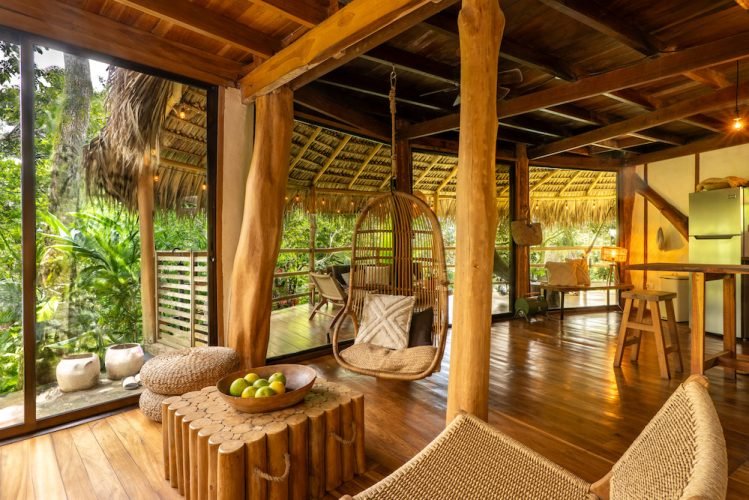 Casa Monita living room and veranda